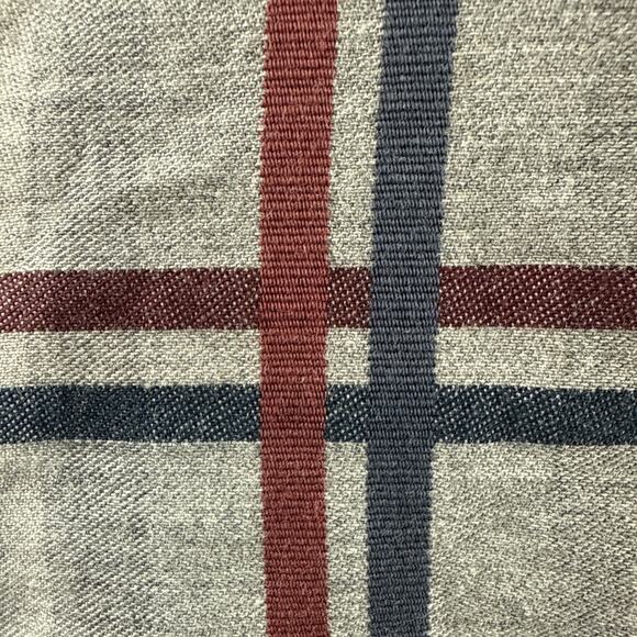 Banana Republic Button Down Shirt Mens Large Camden Fit Burgundy Grey Plaid - Picture 3 of 10